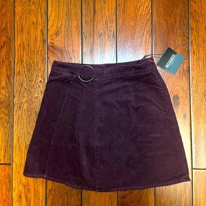 NWT Missguided Wrap Over Chord Skirt